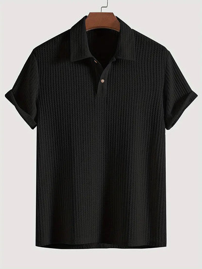 Men's Casual Polo Shirt Breathable Cotton