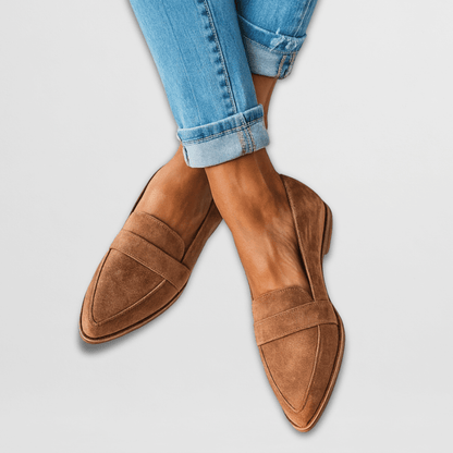 Comfortable Leather Slip On Shoes - VibreMode