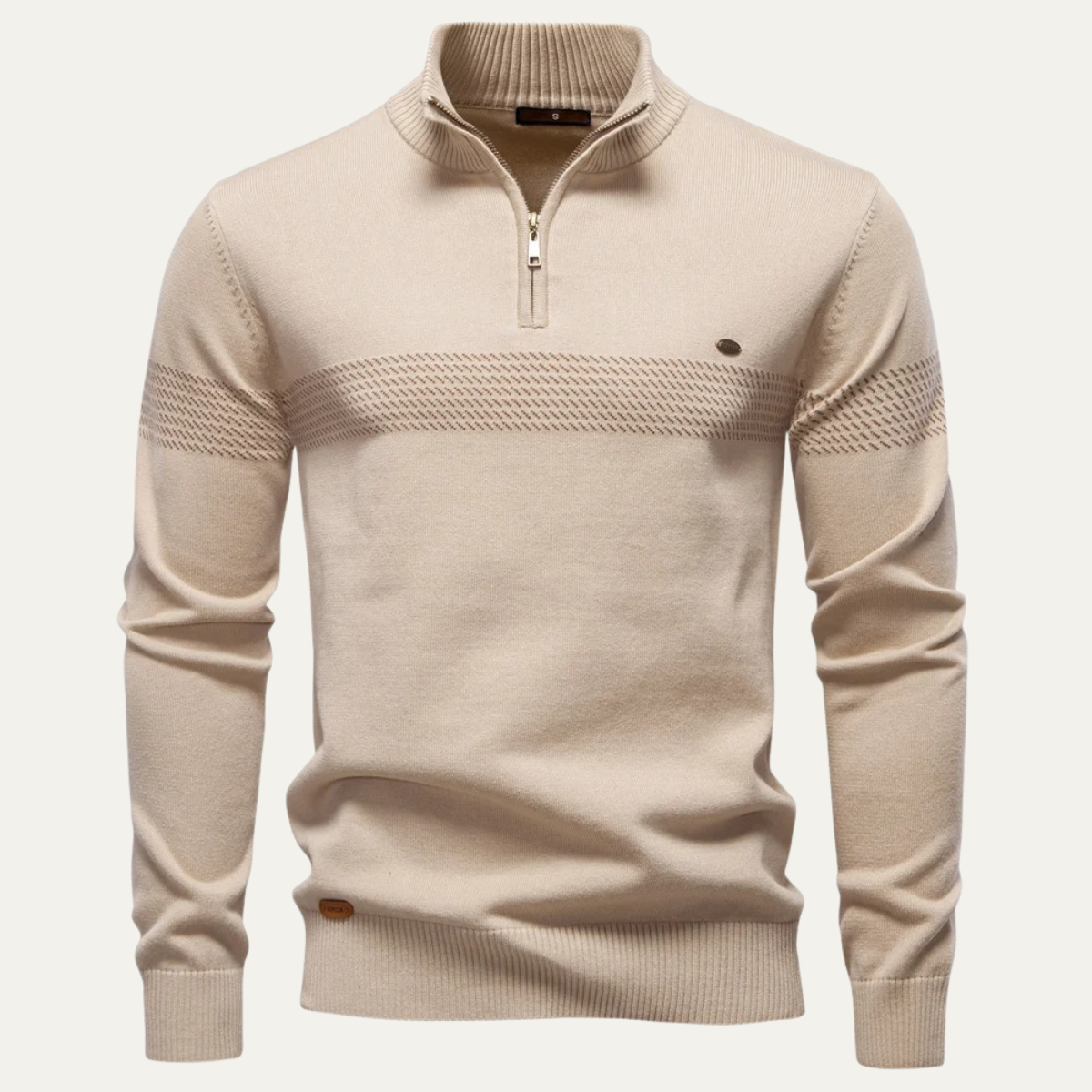 Men's Half Zip Wool Blend Sweater