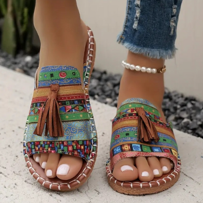 Women's Open-Toe Sandals Tassel Detail
