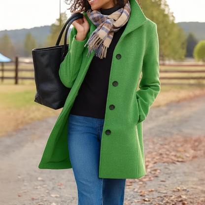 Women's Mid-Length Straight Cut Coat