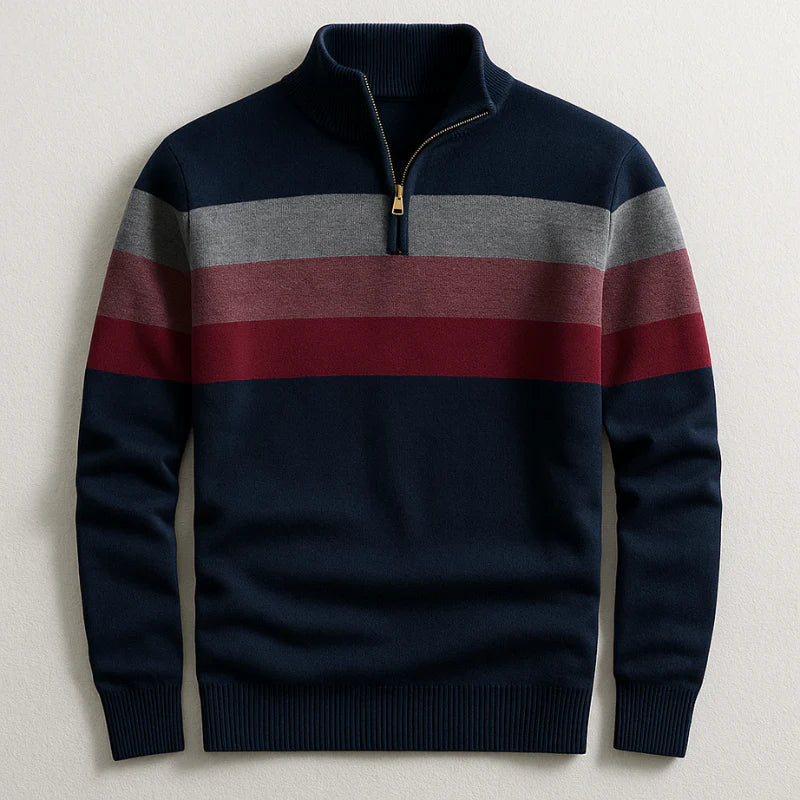 Colorful Stripe Long Sleeve Sweater
