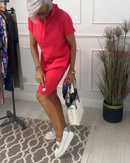 Women's Casual Knee Length Short Sleeve Dress
