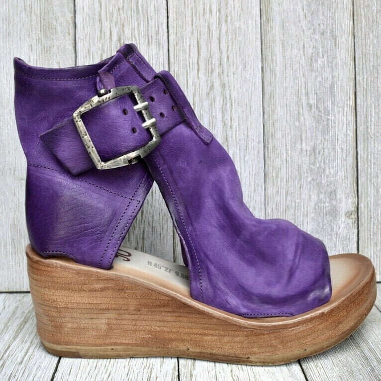 Ankle Strap Wedge Sandals in Chic Bohemian Style