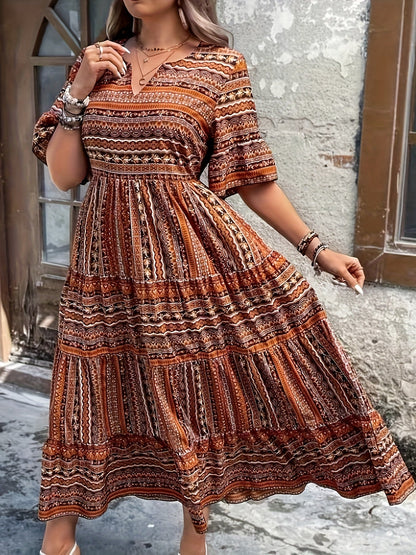 Chic Floral Maxi Sundress for Women