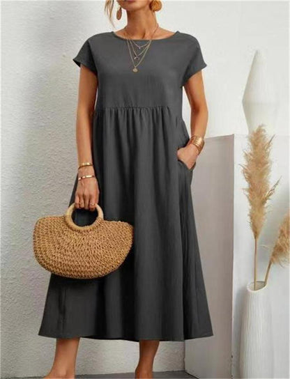 Women's Relaxed Fit Midi Dress