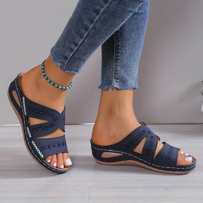 Women's Flat Slide Sandals - VibreMode