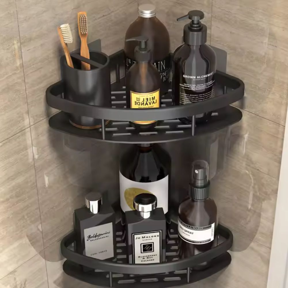 2-Tier Rustproof Bathroom Storage Organizer - VibreMode