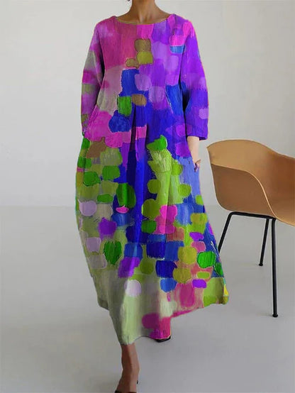 Beautiful Floral Long Summer Dress for Women - VibreMode