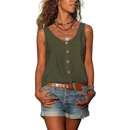 Women's Sleeveless Loose Fit Blouse