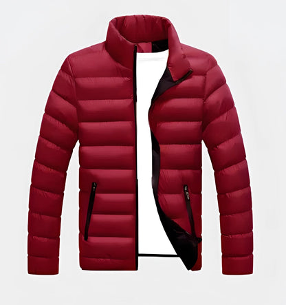 Men's Lightweight Water-Resistant Puffer Jacket Black