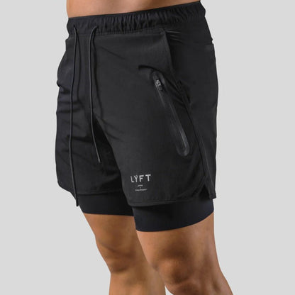 Men's 2-In-1 Sports Training Shorts