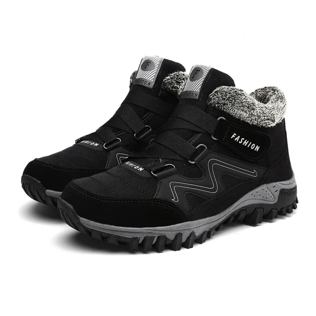 Women's Ankle Boots Hook Strap Lug Sole Design