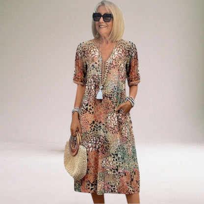 Women's Floral Spring Dress Elegant
