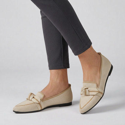 Pointed Toe Leather Loafers Horsebit Detail Brown