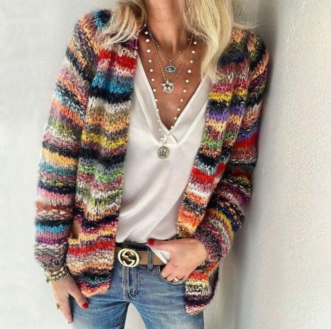 Women's Colorful Cardigan - VibreMode