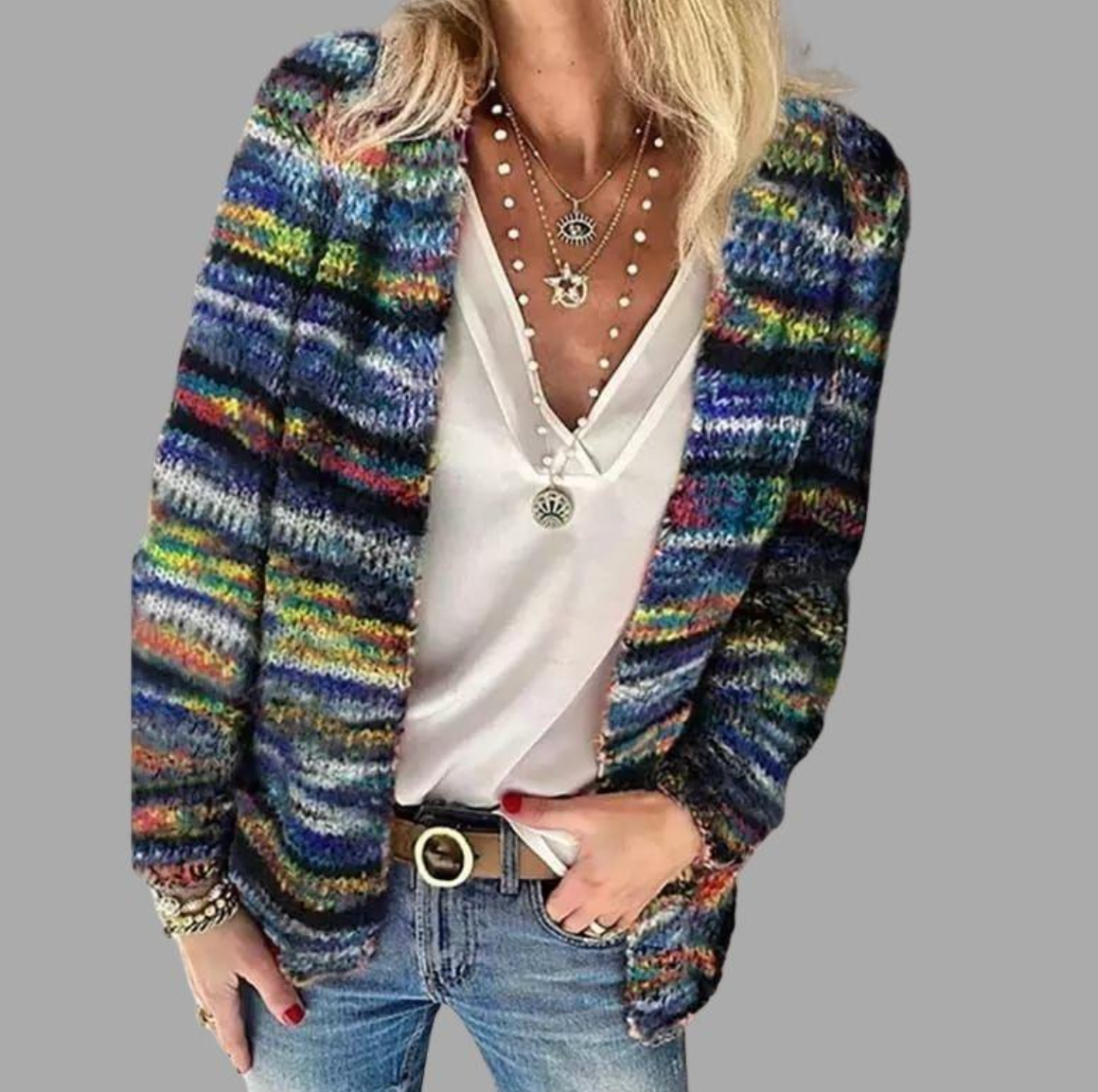 Women's Knitted Cardigan Comfortable Fit