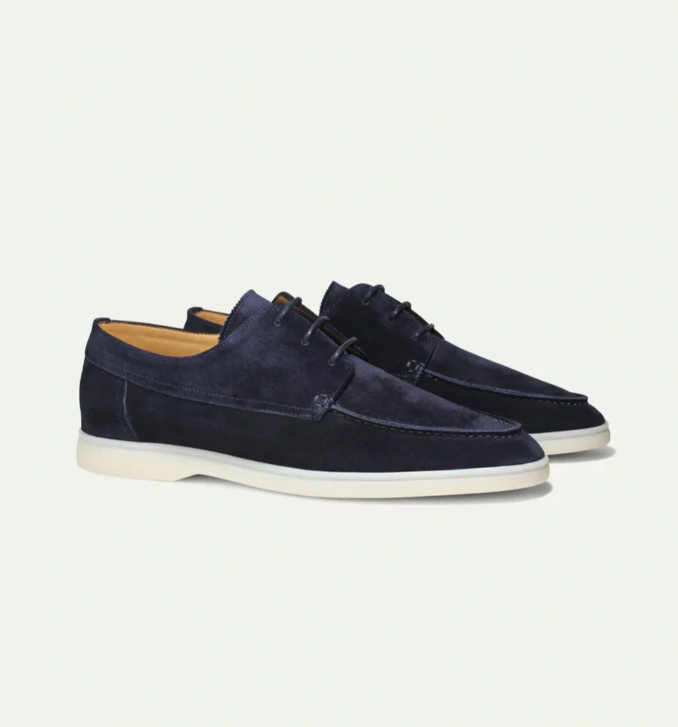 Men's Suede Loafers Comfortable Elegant Brown