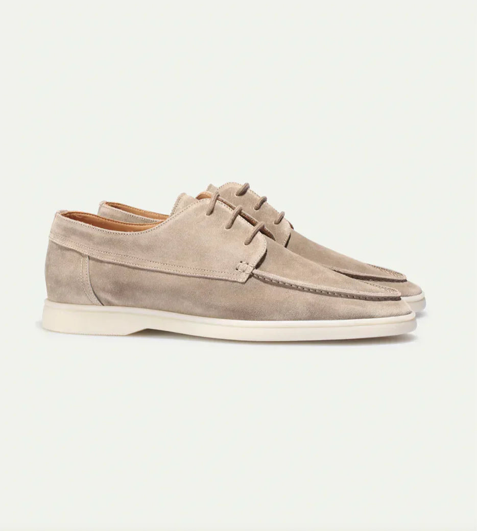 Men's Suede Loafers Comfortable Elegant Brown