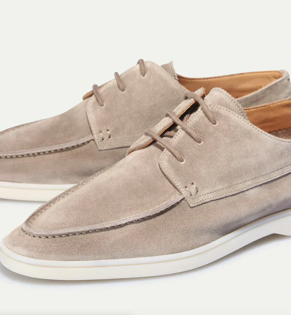 Men's Suede Loafers Comfortable Elegant Brown