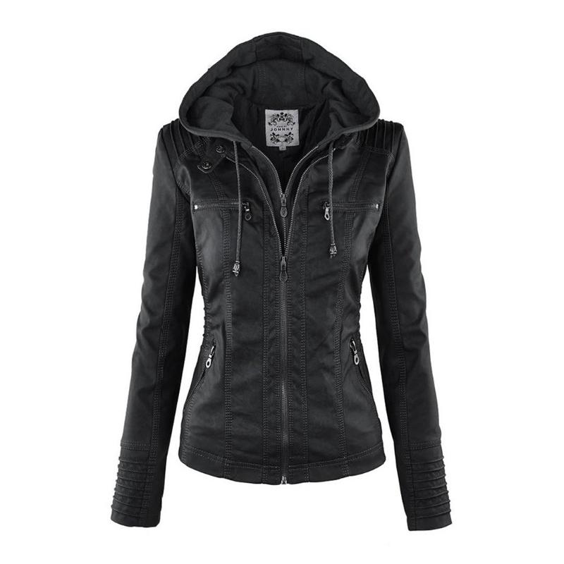 Women's Classic Leather Moto Jacket