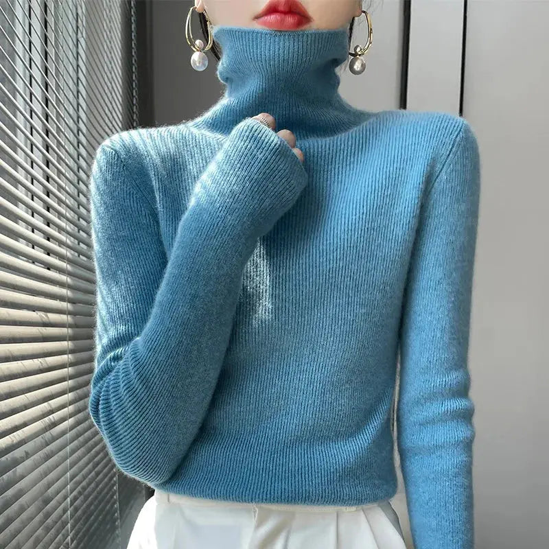 Women's Turtleneck Sweater Cozy - VibreMode