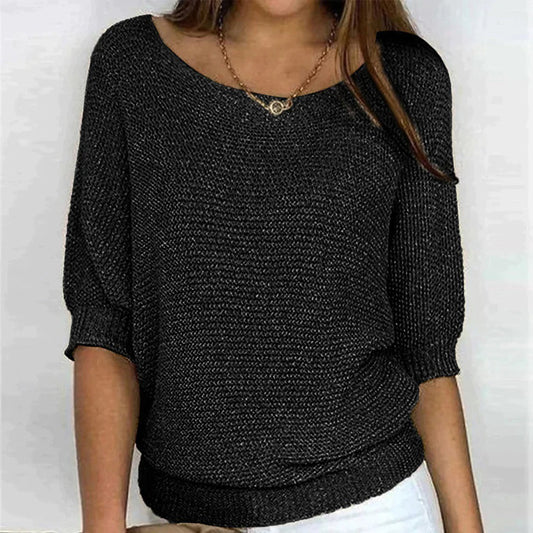 Women's Oversized Sweater Cozy Soft Gray - VibreMode