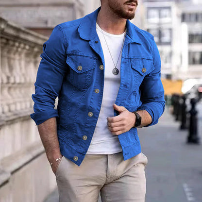 Men's Spring Jacket Lightweight Waterproof Navy
