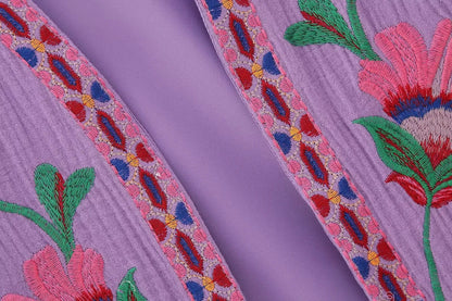 Bohemian Floral Embroidered Waistcoat