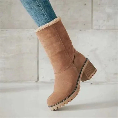 Women's Wool Mid Calf Winter Boots