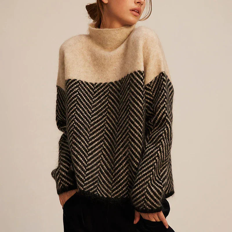 Women's Turtleneck Sweater Luxurious - VibreMode