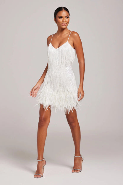 Sparkly Beaded Little Black Party Dress