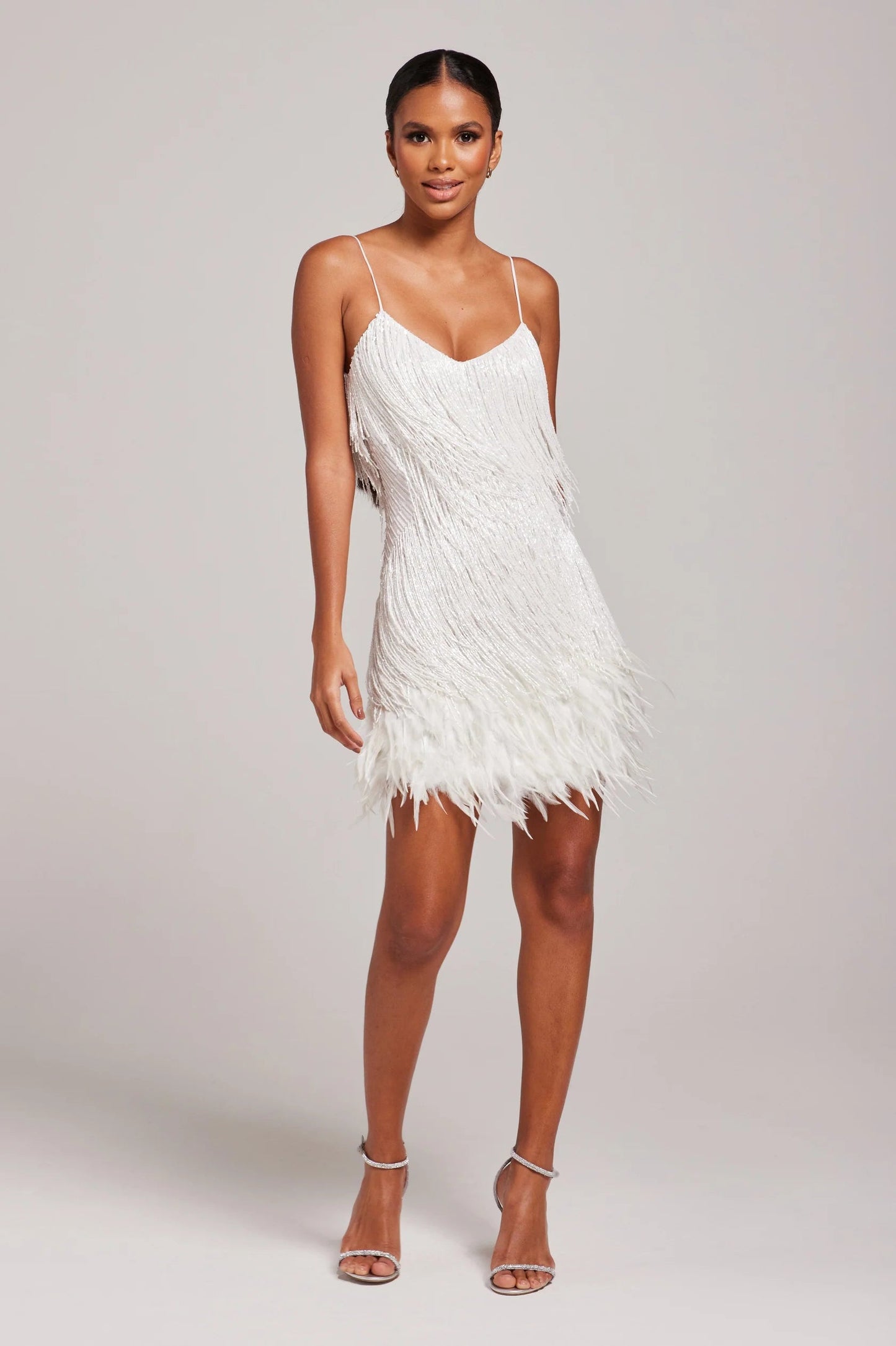 Sparkly Beaded Little Black Party Dress