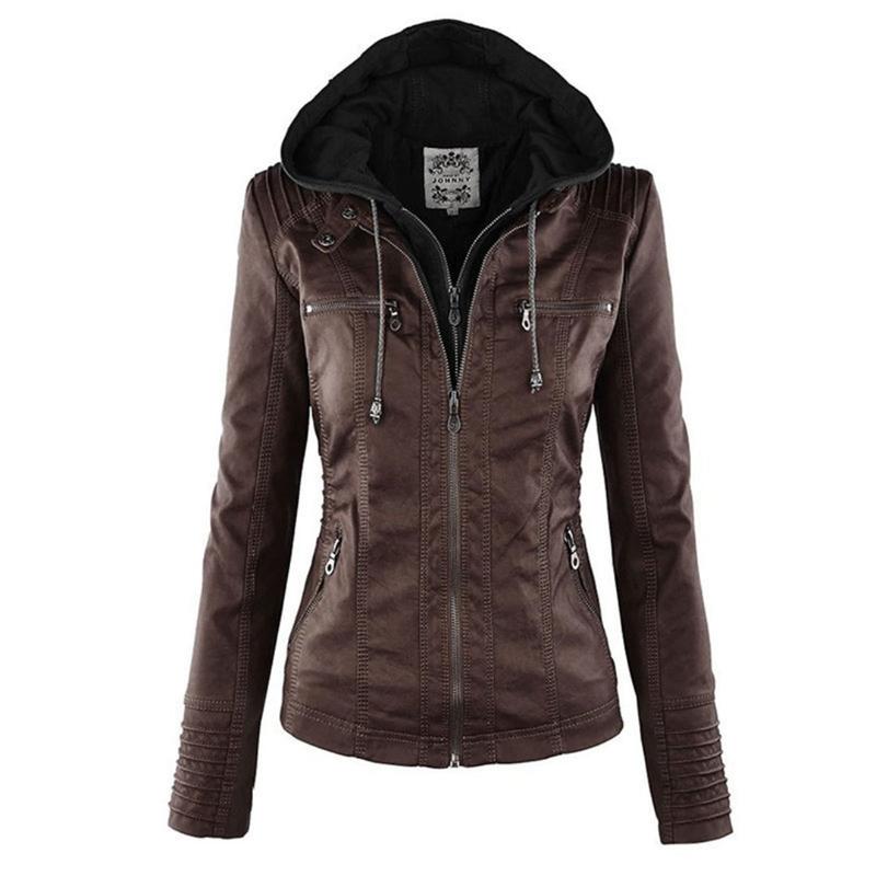 Women's Classic Leather Moto Jacket