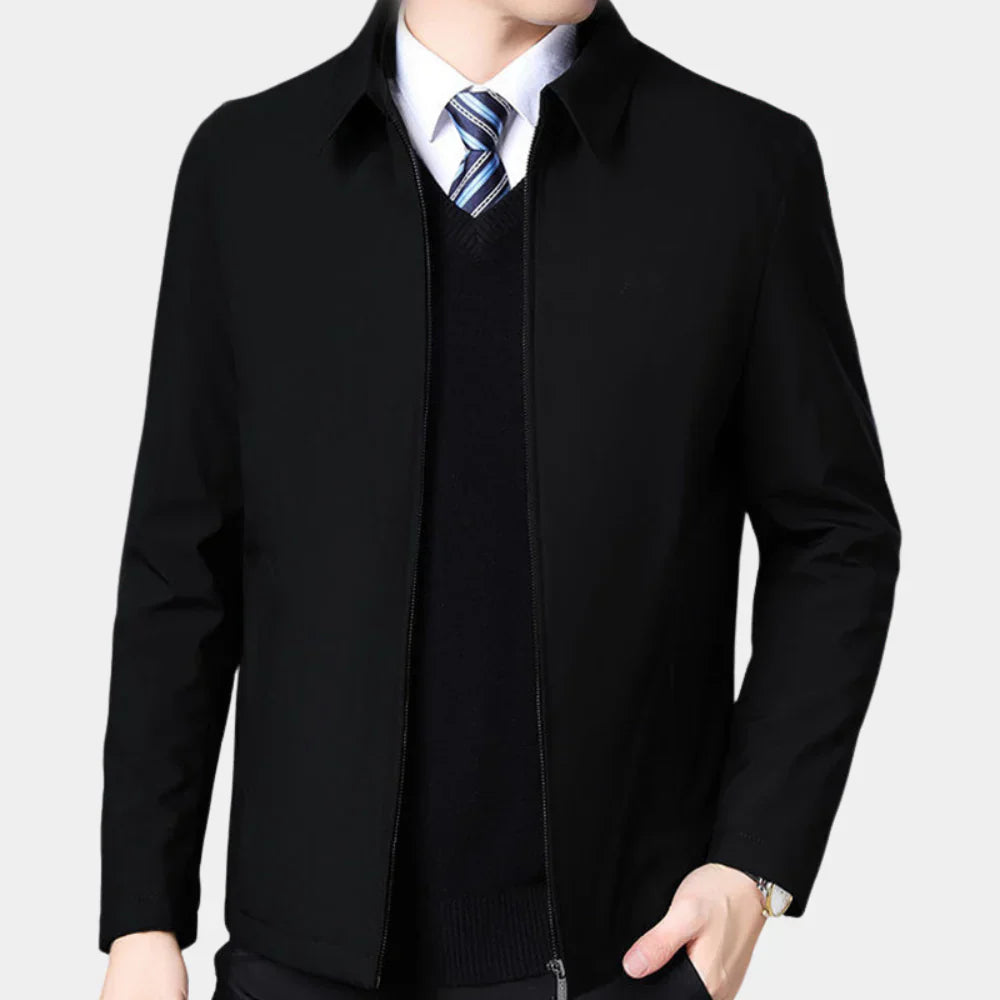 Men's Zipper Jacket Classic Collar - VibreMode