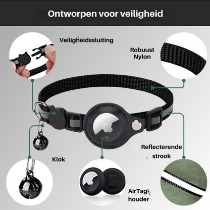 Cat Gps Tracking Collar Reflective Quick-Release