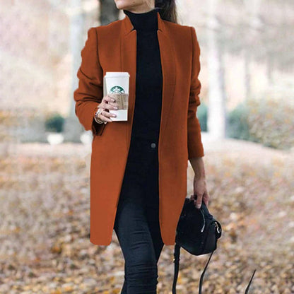 Ladies Elegant Spring Long Trench Coat