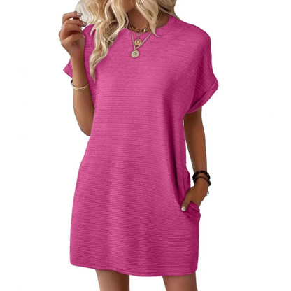 Comfy Pocket T-Shirt Summer Dress - VibreMode