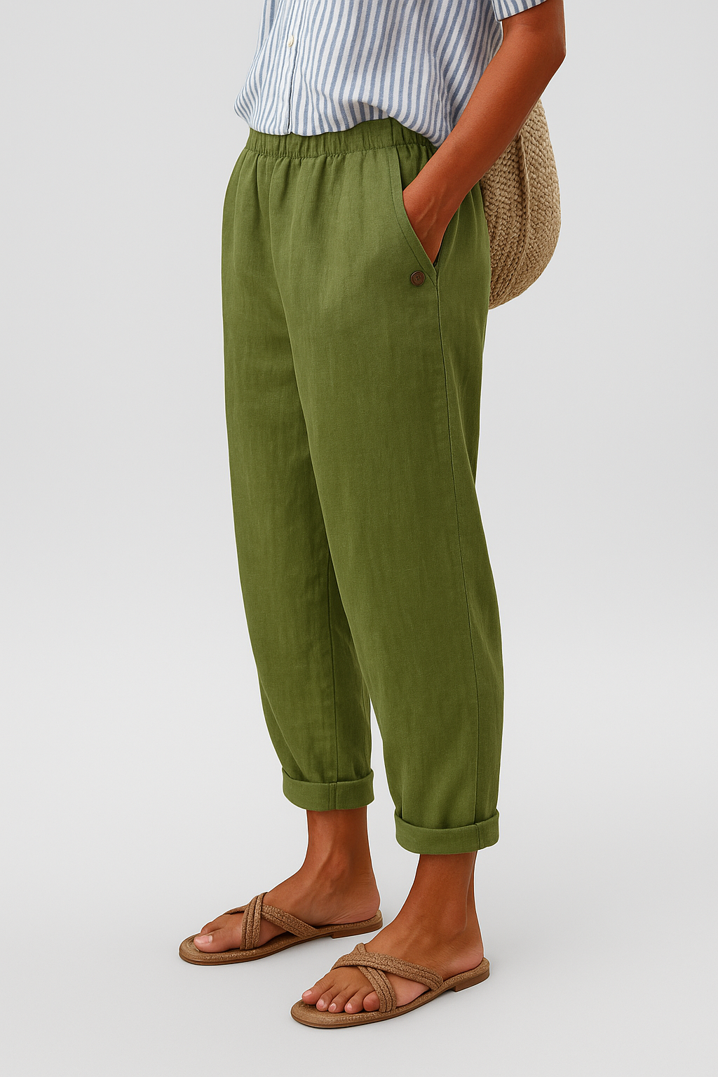 Women's Cropped Straight Pants