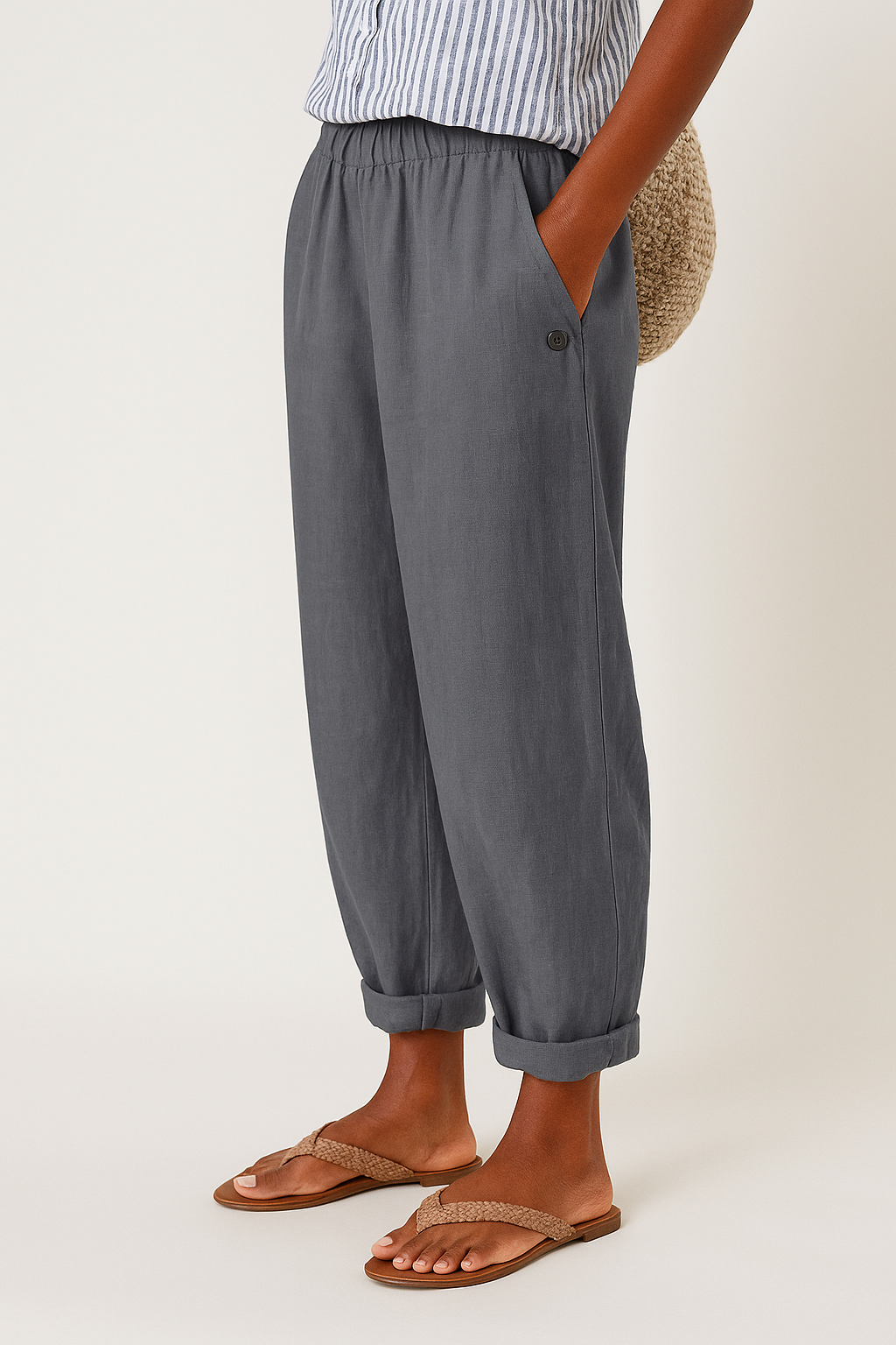 Women's Stylish Pants With Side Pockets