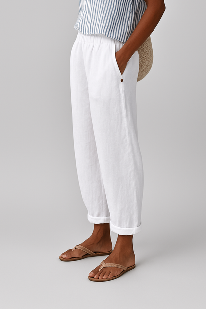 Women's High Waist Ankle Trousers