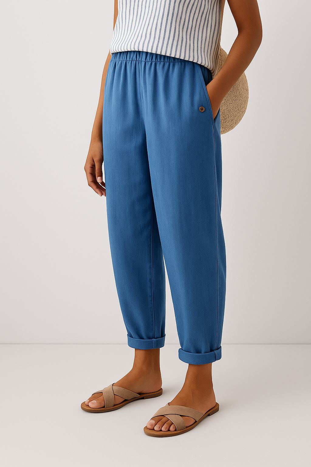 Women's Stylish Pants With Side Pockets