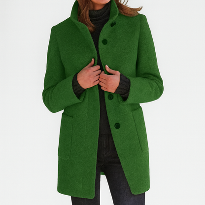 Women's Mid-Length Button Coat