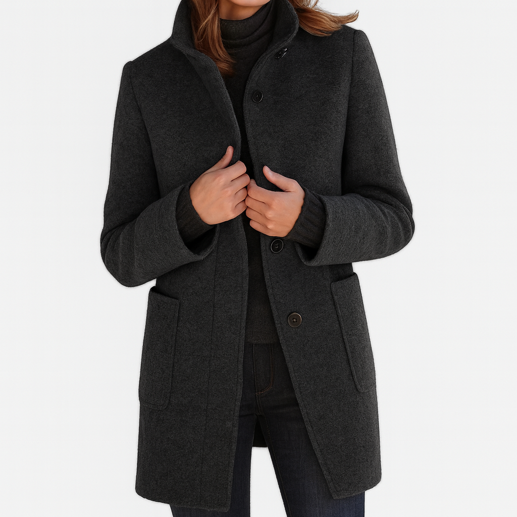 Women's Mid-Length Button Coat