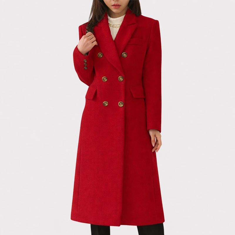 Women's Double-Breasted Tailored Coat