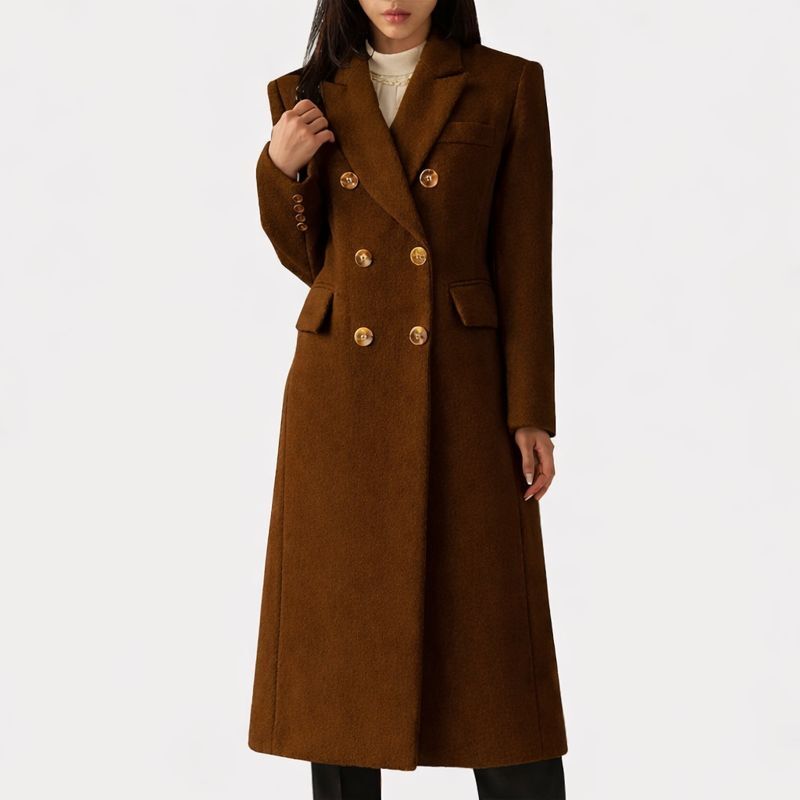 Women's Double-Breasted Tailored Coat