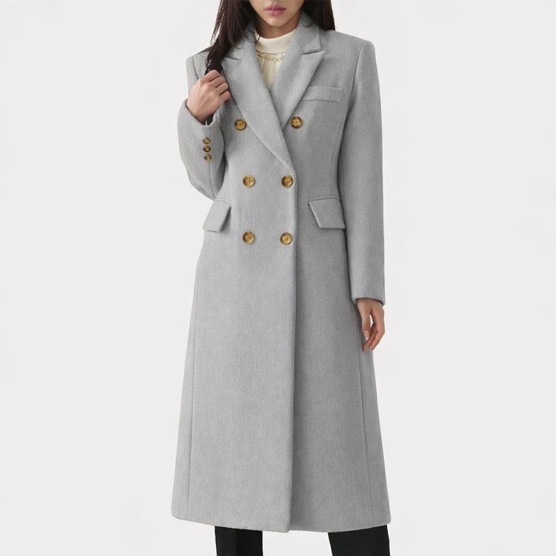 Women's Double-Breasted Tailored Coat