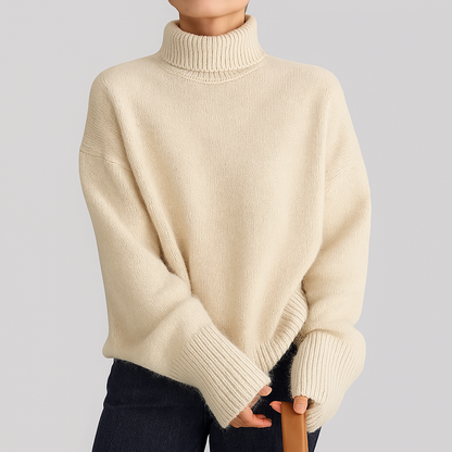 Women's Thick Wool Sweater High Collar