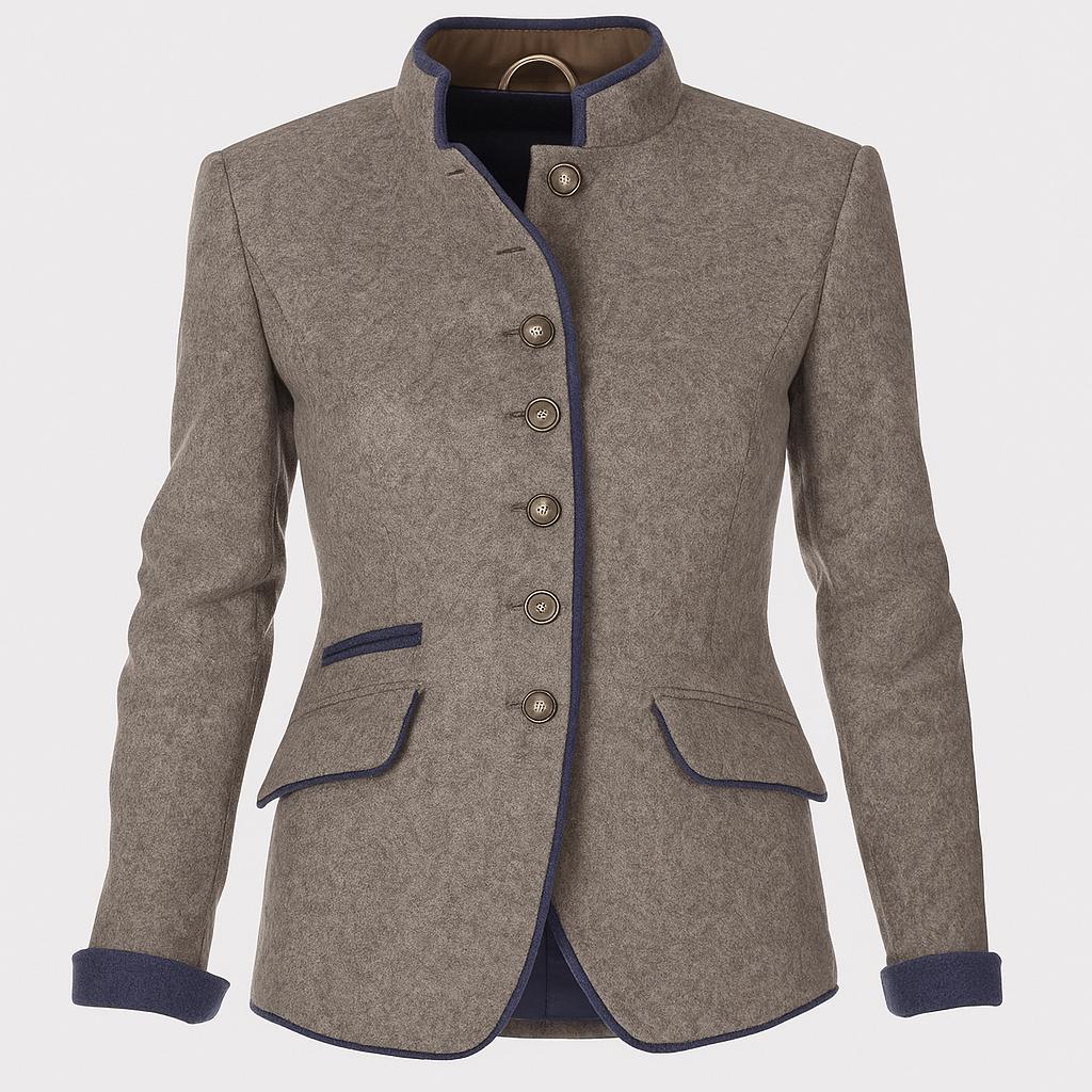 Women's Long Sleeve Jacket Plain Color Layered - VibreMode