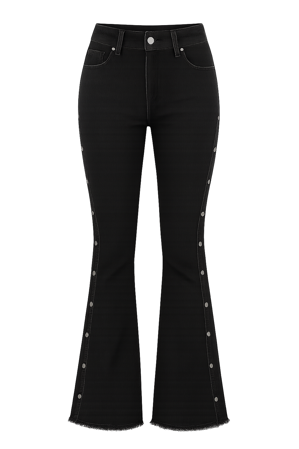 Women's High Waist Flare Jeans Stretch Denim Blue